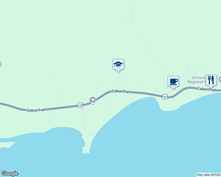 map of restaurants, bars, coffee shops, grocery stores, and more near 36188 Cabot Trail Road in Ingonish Beach