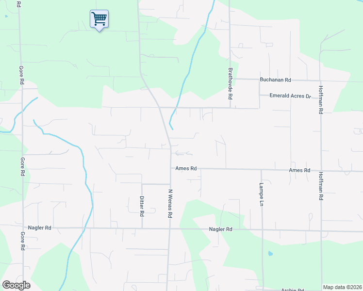 map of restaurants, bars, coffee shops, grocery stores, and more near 80 Hickory Lane in Selah