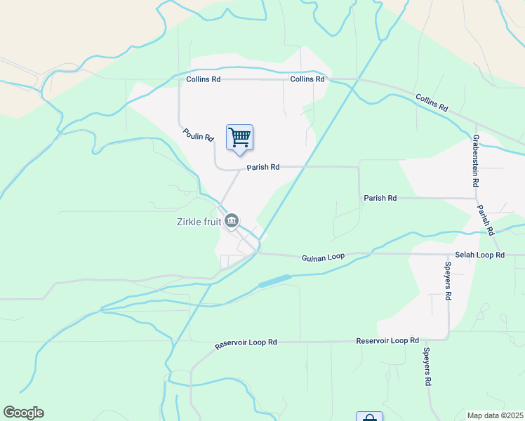 map of restaurants, bars, coffee shops, grocery stores, and more near 850 Parish Rd in Selah