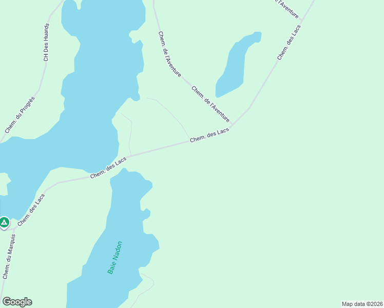 map of restaurants, bars, coffee shops, grocery stores, and more near 146 Chemin des Lacs in Chute-Saint-Philippe