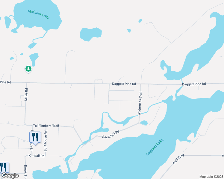 map of restaurants, bars, coffee shops, grocery stores, and more near 37445 Deer Ridge Drive in Crosslake