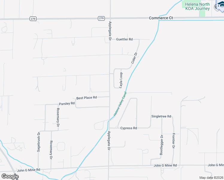 map of restaurants, bars, coffee shops, grocery stores, and more near Layla Loop in Helena