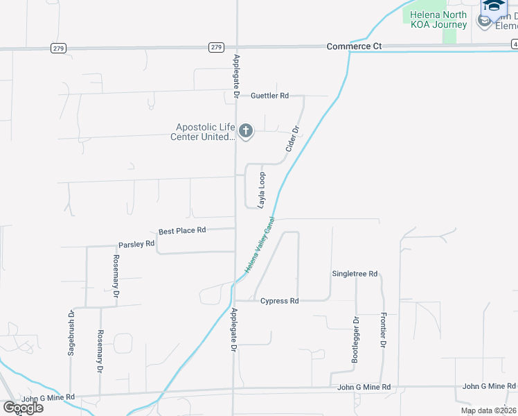 map of restaurants, bars, coffee shops, grocery stores, and more near Layla Loop in Helena