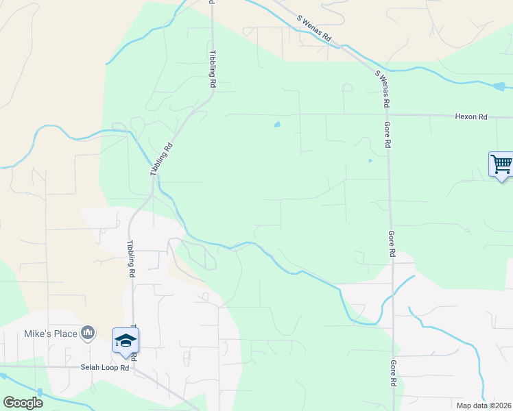 map of restaurants, bars, coffee shops, grocery stores, and more near 340 Westridge Rd in Selah