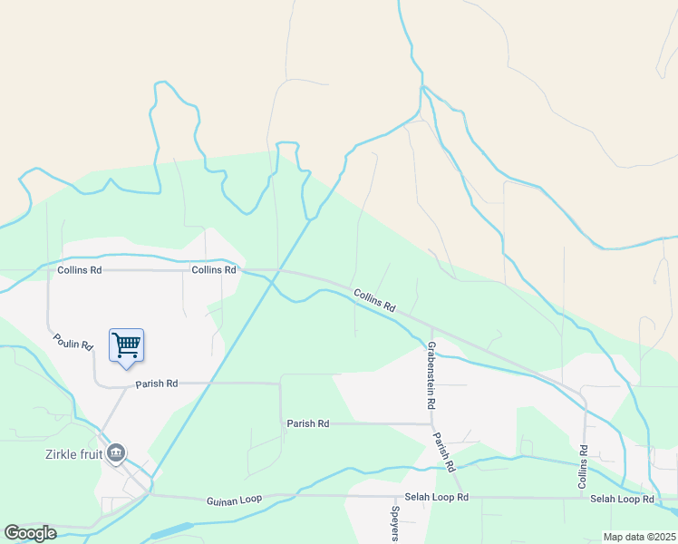 map of restaurants, bars, coffee shops, grocery stores, and more near 839 Collins Road in Selah
