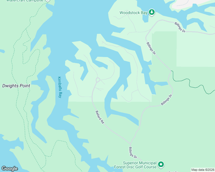 map of restaurants, bars, coffee shops, grocery stores, and more near 5 Badger Drive in Superior
