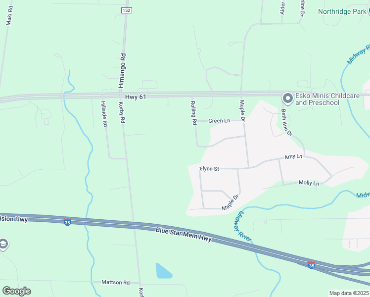 map of restaurants, bars, coffee shops, grocery stores, and more near in Esko