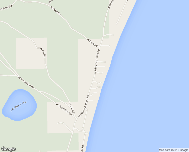 map of restaurants, bars, coffee shops, grocery stores, and more near North Whitefish Point Road in Paradise