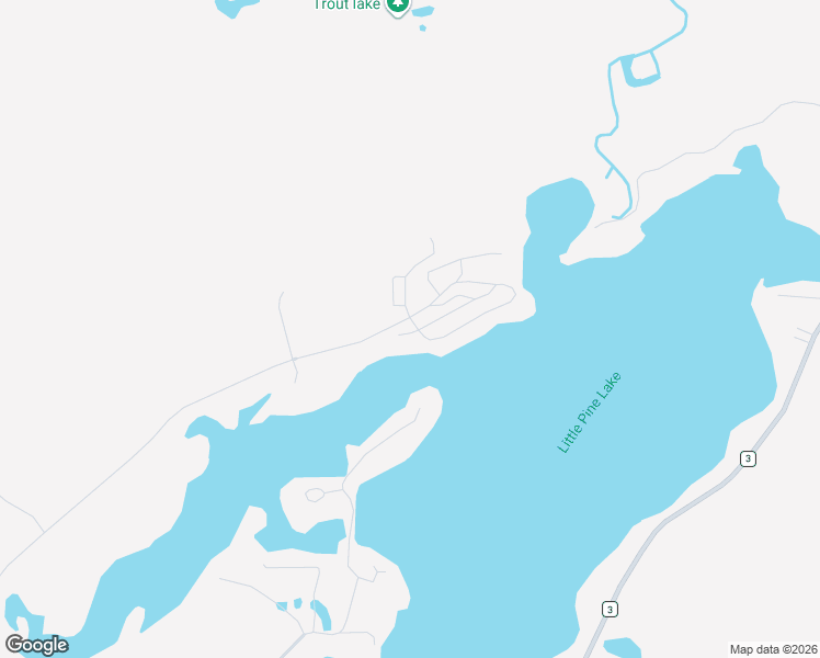map of restaurants, bars, coffee shops, grocery stores, and more near 117 Wilderness Trail in Crosslake