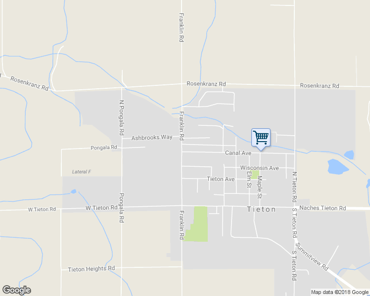 map of restaurants, bars, coffee shops, grocery stores, and more near 1312 Canal Rd in Tieton