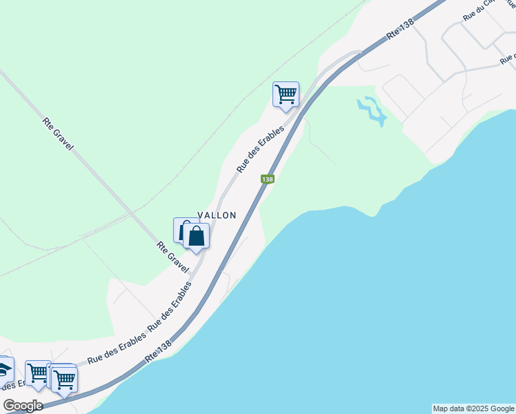 map of restaurants, bars, coffee shops, grocery stores, and more near 367 Route 138 in Neuville