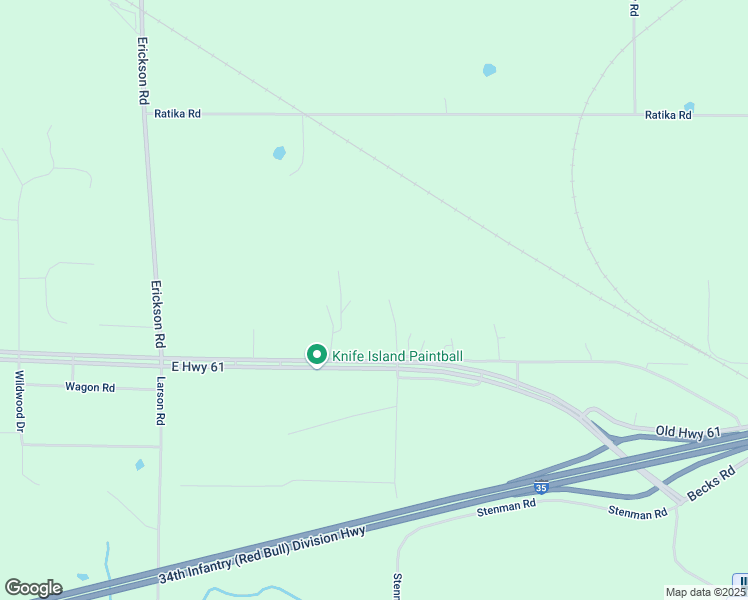 map of restaurants, bars, coffee shops, grocery stores, and more near 249 East Highway 61 in Esko