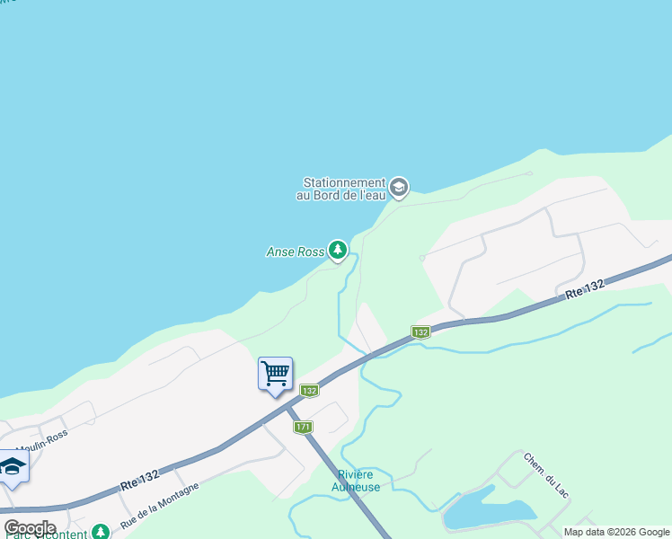 map of restaurants, bars, coffee shops, grocery stores, and more near 1185 Rue du Moulin-Ross in Saint-Nicolas