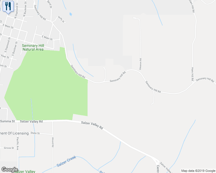 map of restaurants, bars, coffee shops, grocery stores, and more near 1508 Seminary Hill Road in Centralia