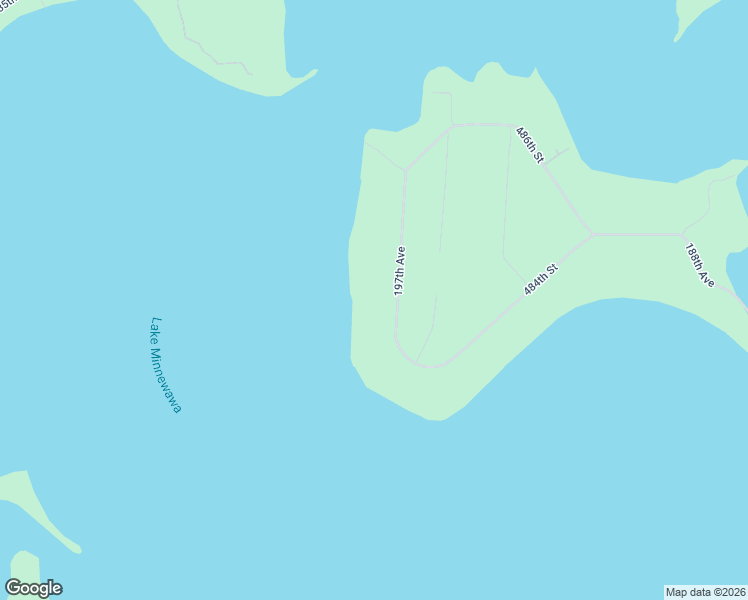 map of restaurants, bars, coffee shops, grocery stores, and more near 48437 197th Avenue in McGregor