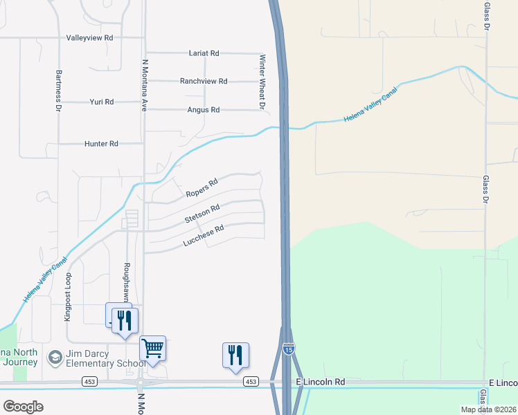 map of restaurants, bars, coffee shops, grocery stores, and more near 1338 Lucchese Road in Helena