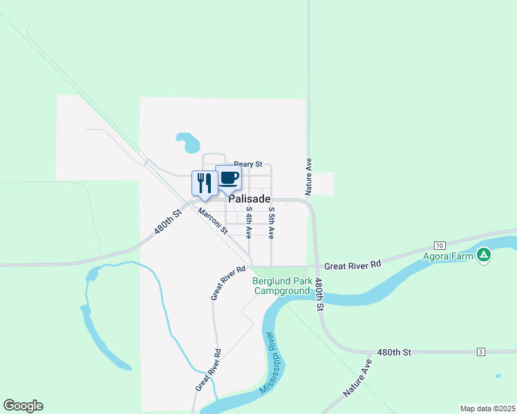 map of restaurants, bars, coffee shops, grocery stores, and more near 406 Main Street in Palisade