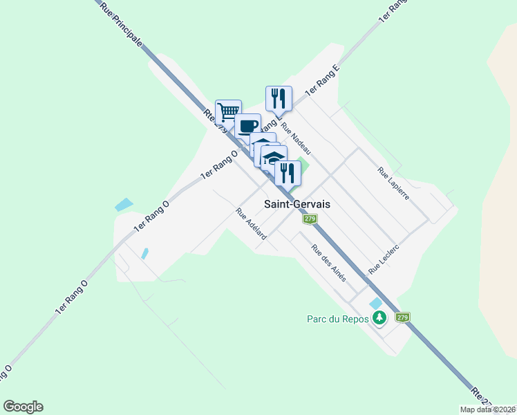 map of restaurants, bars, coffee shops, grocery stores, and more near 26 Rue Octave in Saint-Gervais