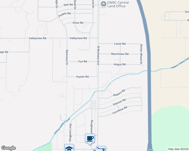 map of restaurants, bars, coffee shops, grocery stores, and more near 1193 Hunter Road in Helena