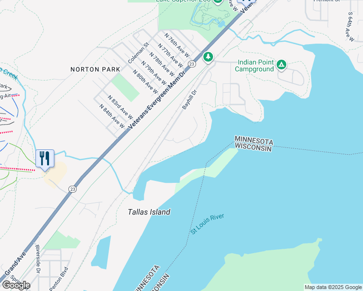 map of restaurants, bars, coffee shops, grocery stores, and more near 8044 East Spirit Cove Drive in Duluth