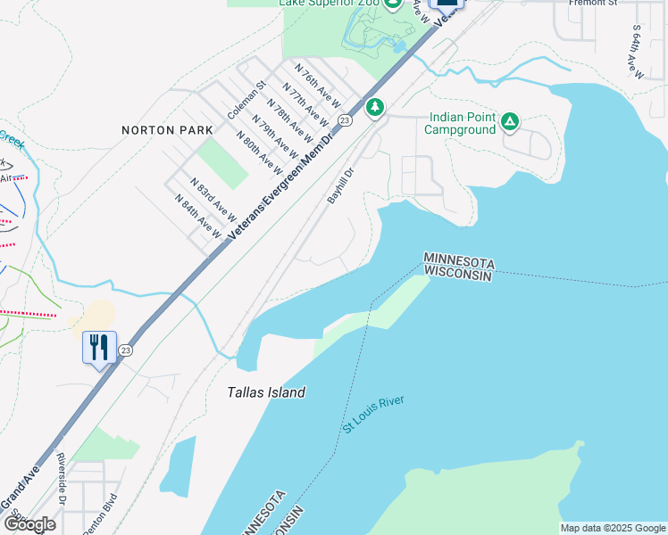 map of restaurants, bars, coffee shops, grocery stores, and more near 8044 East Spirit Cove Drive in Duluth