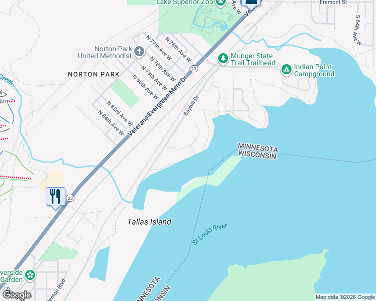 map of restaurants, bars, coffee shops, grocery stores, and more near 8044 East Spirit Cove Drive in Duluth