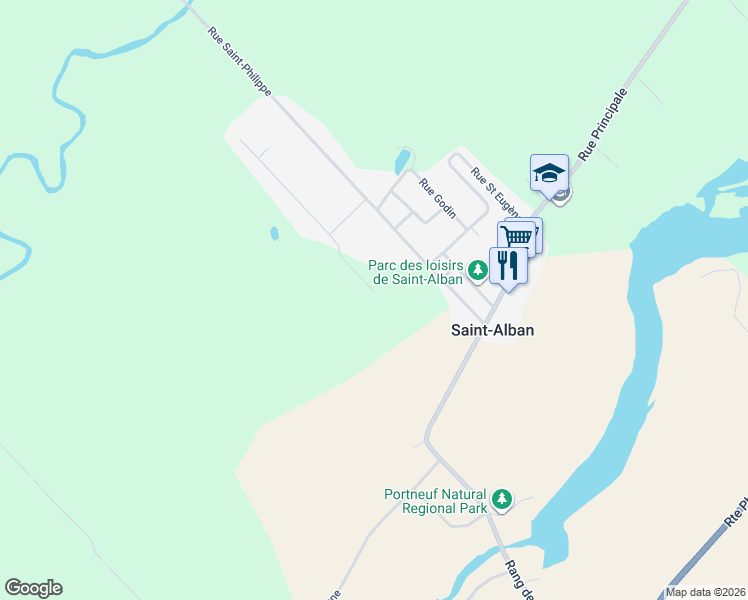 map of restaurants, bars, coffee shops, grocery stores, and more near 84 Rue Marie-Désy in Saint-Alban