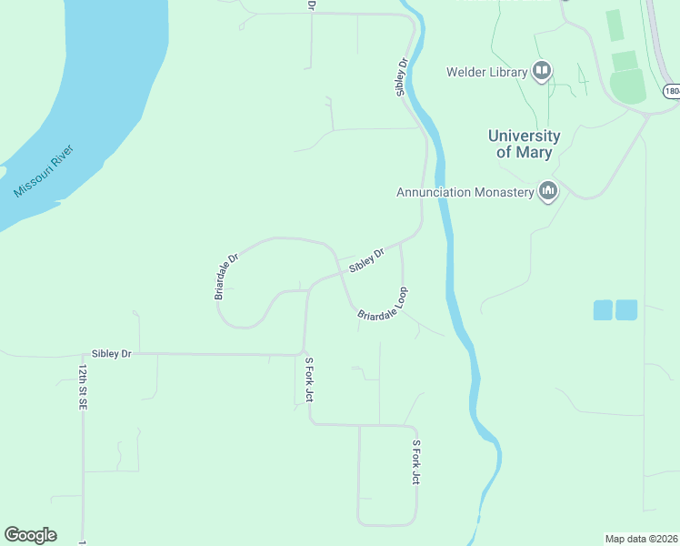 map of restaurants, bars, coffee shops, grocery stores, and more near 8046 Sibley Drive in Bismarck