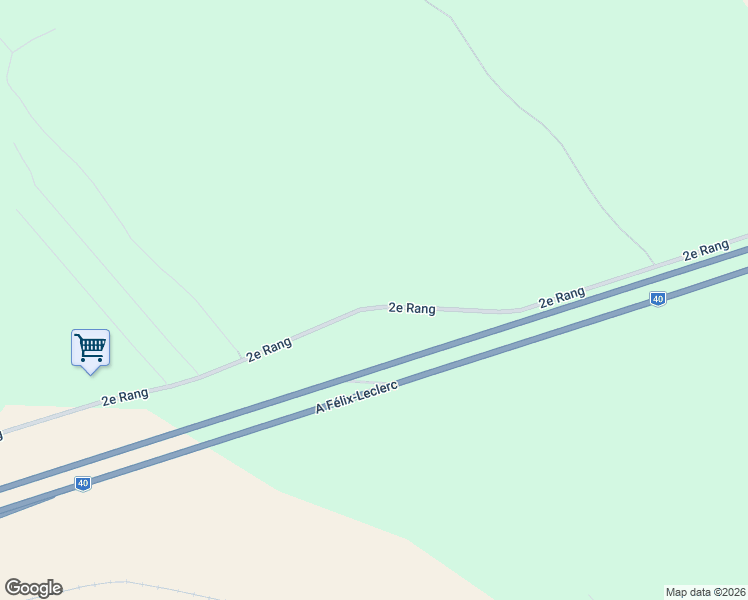 map of restaurants, bars, coffee shops, grocery stores, and more near 768 2e Rang in Neuville