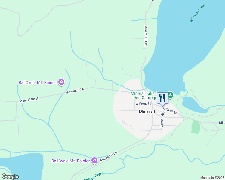 map of restaurants, bars, coffee shops, grocery stores, and more near 164 Stolliker Road in Mineral