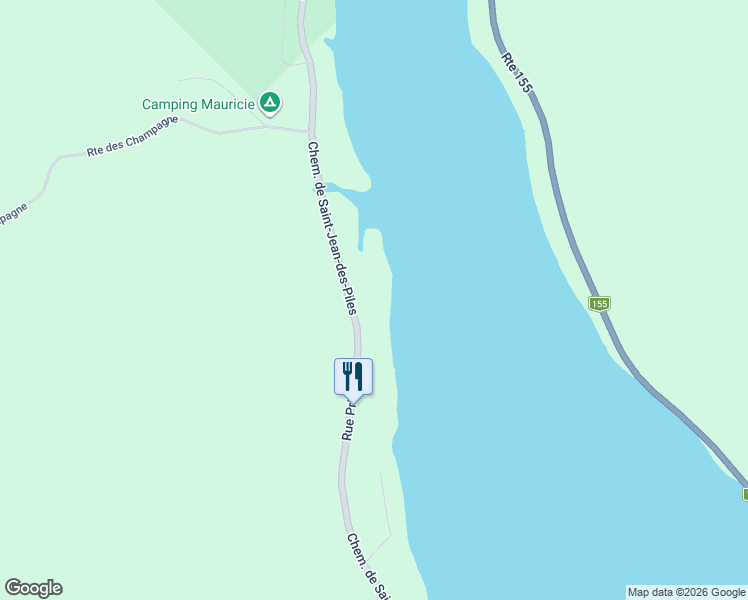 map of restaurants, bars, coffee shops, grocery stores, and more near 2610 Chemin de Saint-Jean-des-Piles in Shawinigan