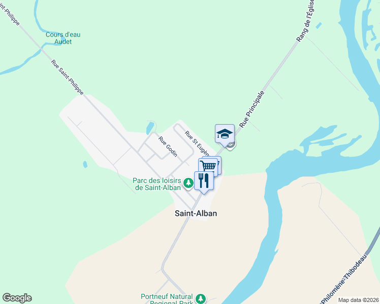 map of restaurants, bars, coffee shops, grocery stores, and more near 4 Rue Saint André in Saint-Alban