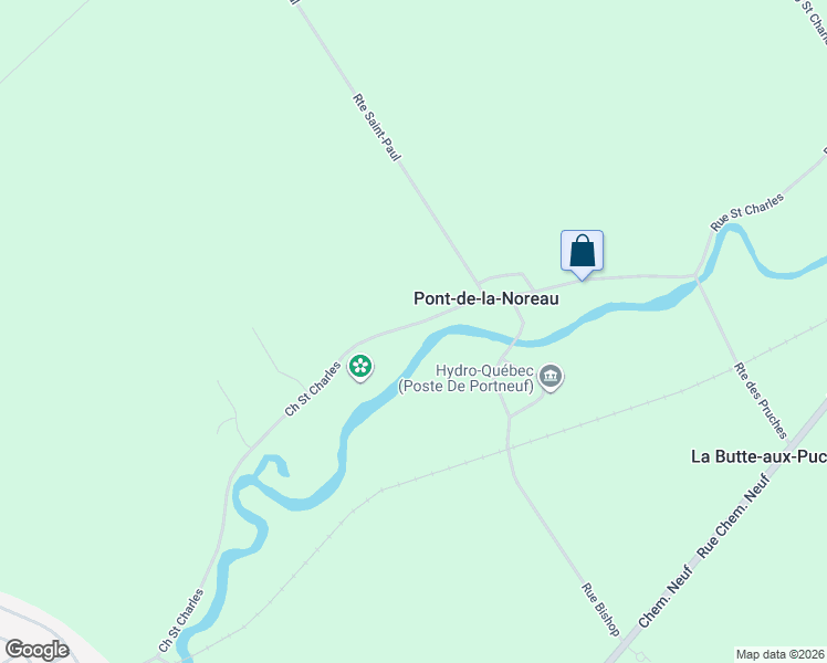 map of restaurants, bars, coffee shops, grocery stores, and more near Rue Saint Charles in Capitale-Nationale