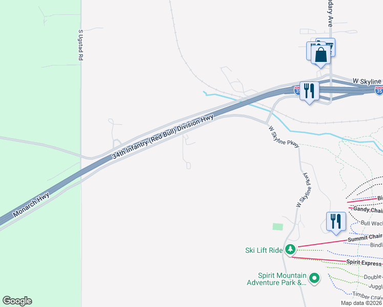 map of restaurants, bars, coffee shops, grocery stores, and more near 20 Village Drive in Duluth