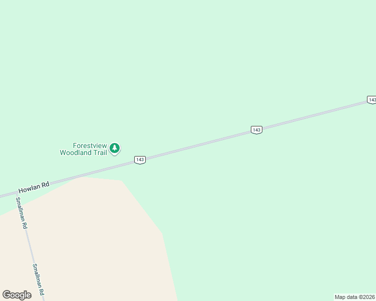 map of restaurants, bars, coffee shops, grocery stores, and more near 1331 Prince Edward Island 143 in O'Leary