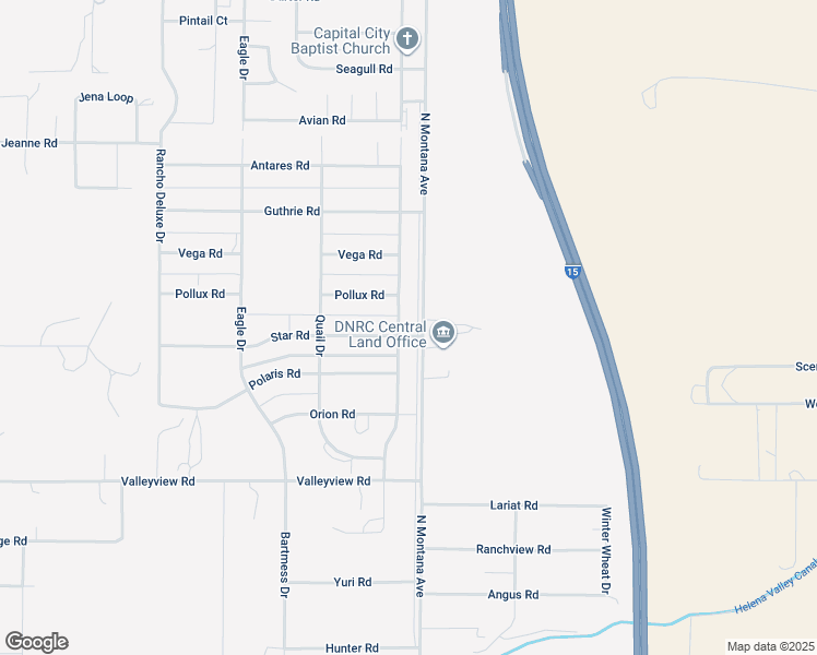 map of restaurants, bars, coffee shops, grocery stores, and more near 8003 Avocet Drive in Helena