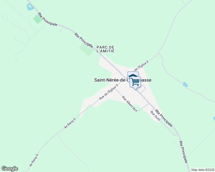 map of restaurants, bars, coffee shops, grocery stores, and more near 815 Rue de l'Église Ouest in Saint-Nérée