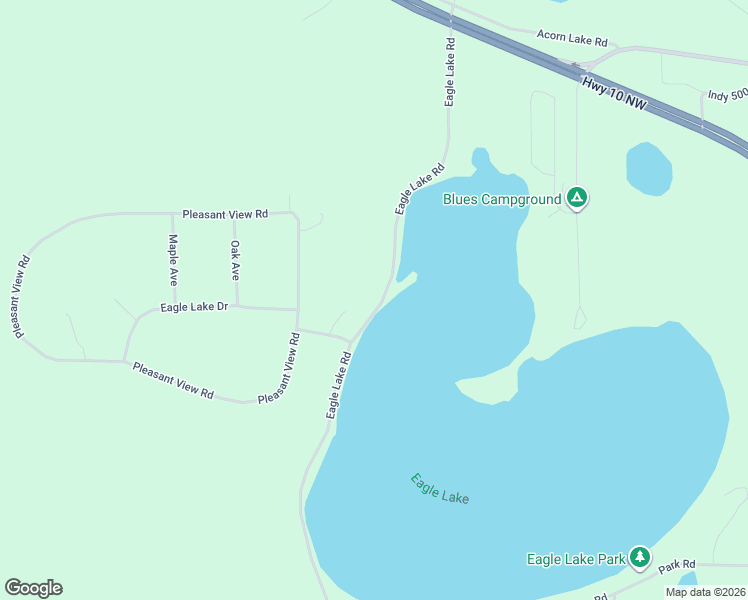 map of restaurants, bars, coffee shops, grocery stores, and more near 10978 Eagle Lake Road in Frazee