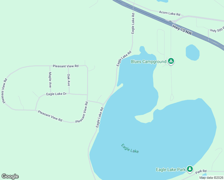 map of restaurants, bars, coffee shops, grocery stores, and more near 10978 Eagle Lake Road in Frazee