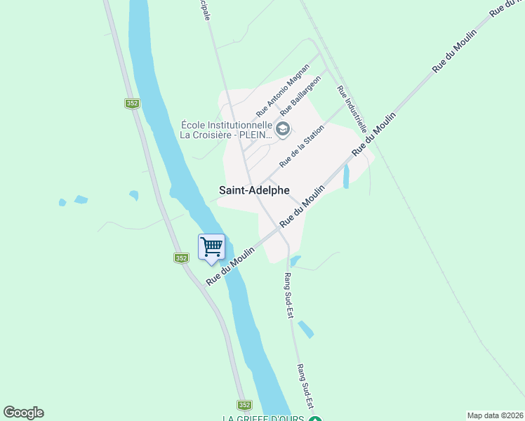 map of restaurants, bars, coffee shops, grocery stores, and more near 690 Rue Principale in Saint-Adelphe