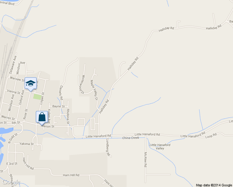 map of restaurants, bars, coffee shops, grocery stores, and more near 172 Halliday Rd in Centralia