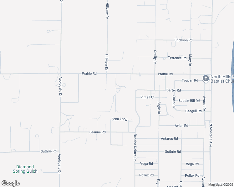 map of restaurants, bars, coffee shops, grocery stores, and more near 677 Prairie Road in Helena