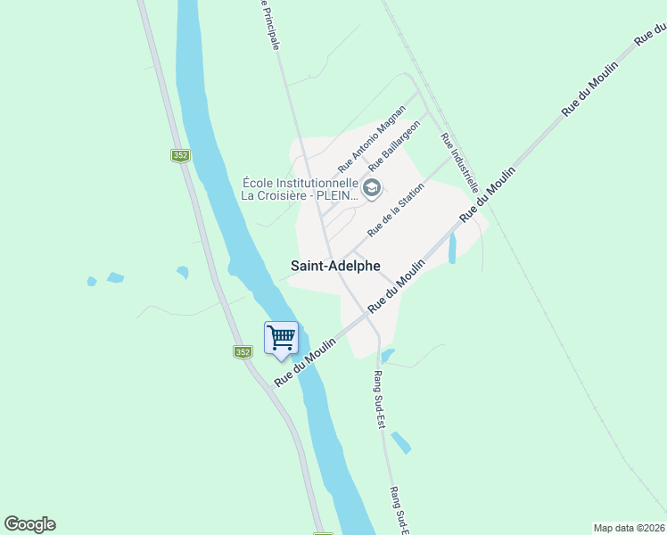 map of restaurants, bars, coffee shops, grocery stores, and more near 620 Rue Principale in Saint-Adelphe