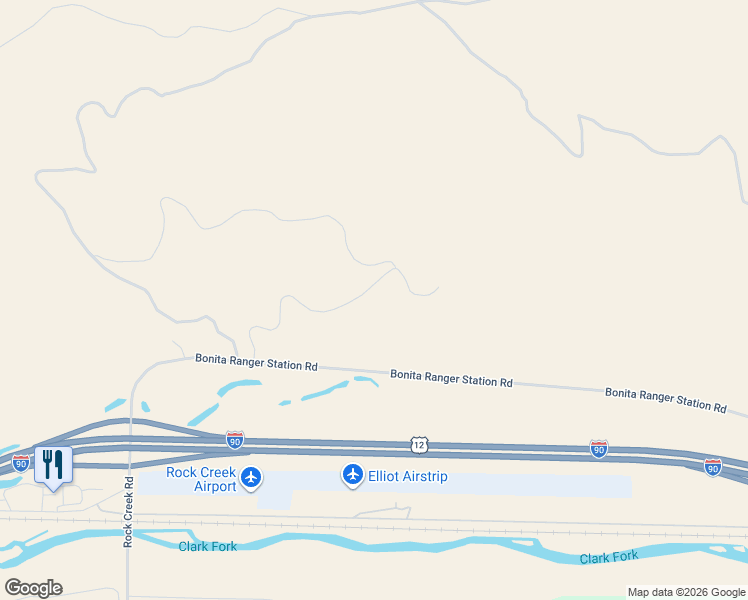 map of restaurants, bars, coffee shops, grocery stores, and more near 24461 Stonefly Road in Clinton