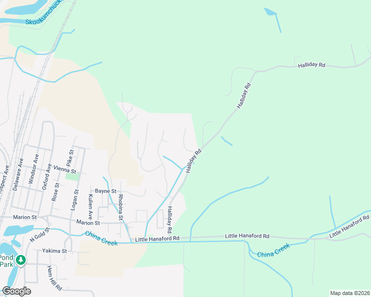 map of restaurants, bars, coffee shops, grocery stores, and more near 172 Halliday Road in Centralia