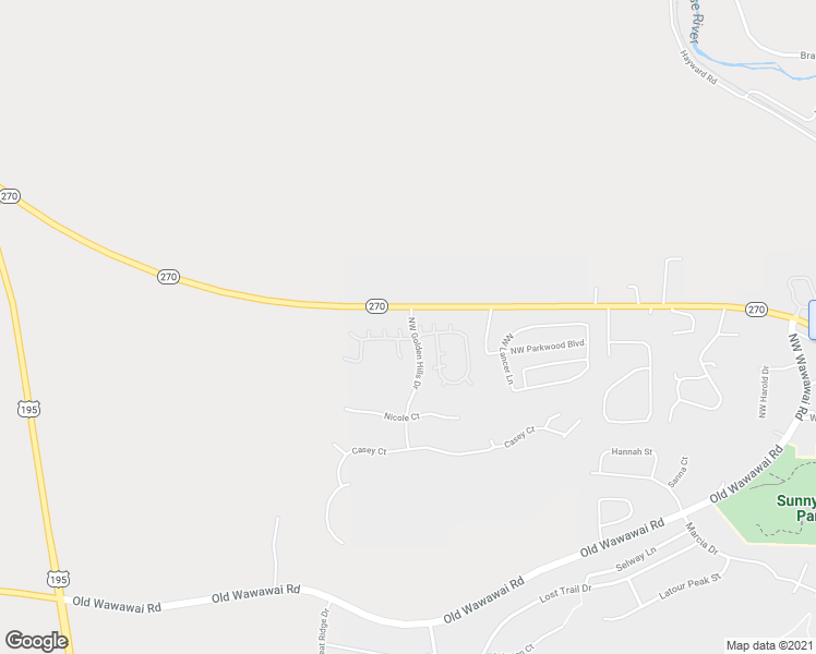 map of restaurants, bars, coffee shops, grocery stores, and more near 345 Southwest Golden Hills Drive in Pullman