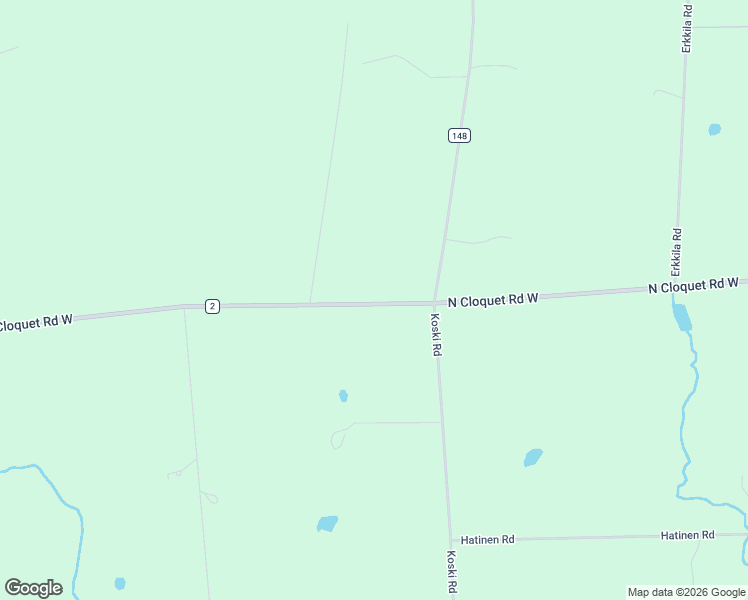 map of restaurants, bars, coffee shops, grocery stores, and more near 200-226 North Cloquet Road West in Esko