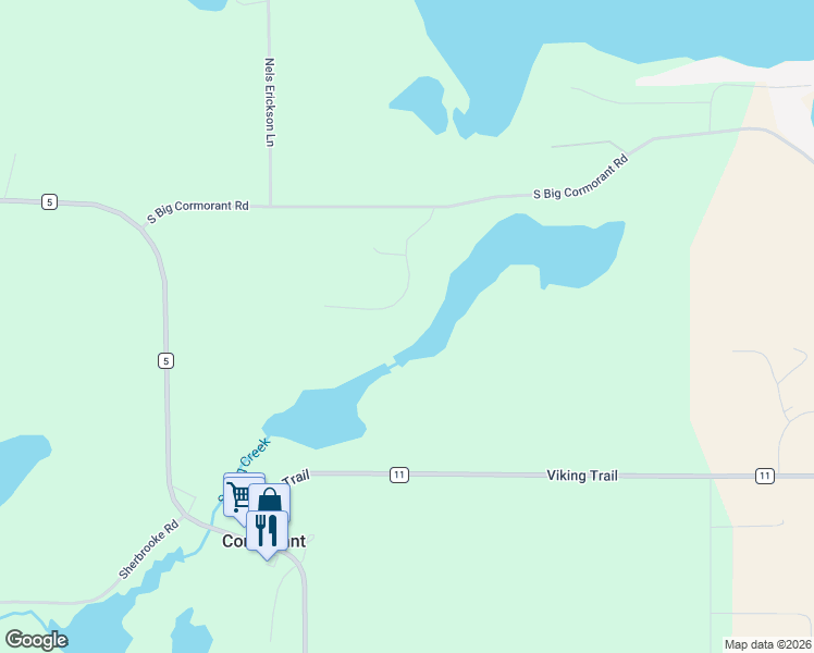 map of restaurants, bars, coffee shops, grocery stores, and more near 11359 Creek View Drive in Pelican Rapids