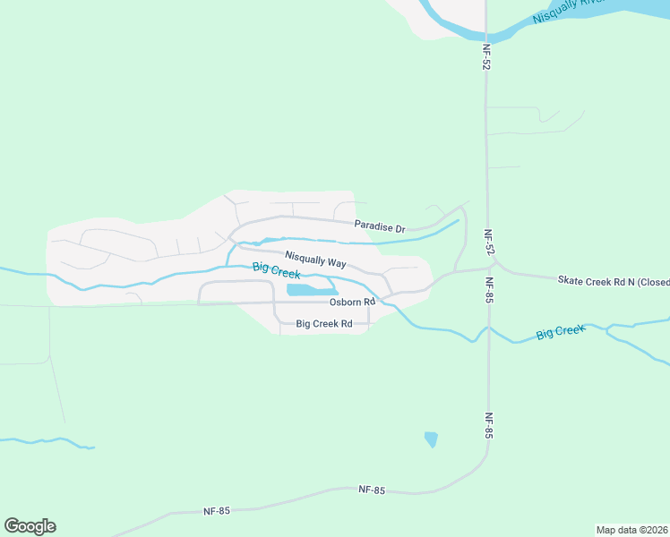 map of restaurants, bars, coffee shops, grocery stores, and more near 137 Nisqually Way in Ashford