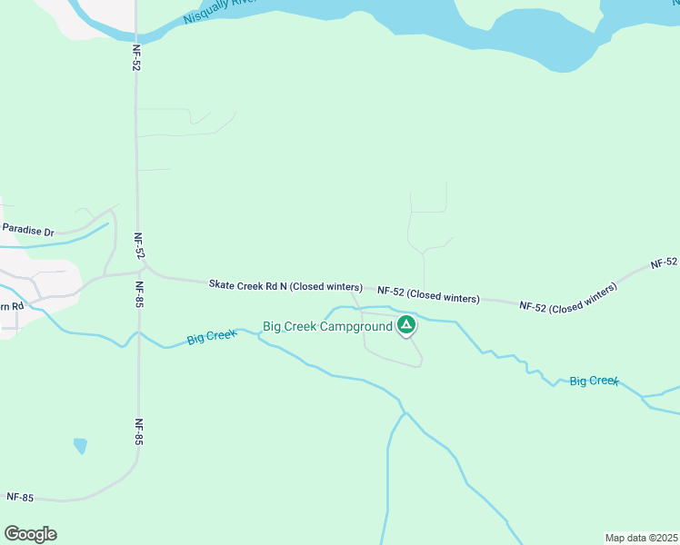 map of restaurants, bars, coffee shops, grocery stores, and more near 299 Skate Creek Road North in Ashford